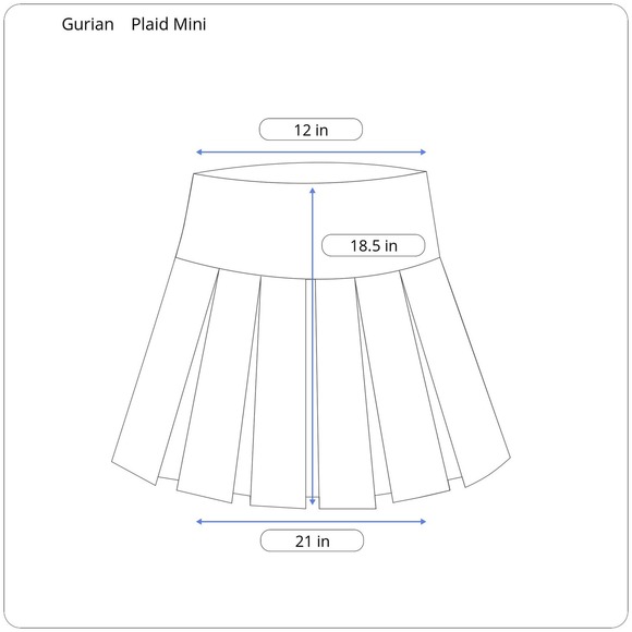 VTG 60s Gurian Plaid Mini Wrap Skirt Womens XS Mod Preppy Tartan Academia - Picture 8 of 8